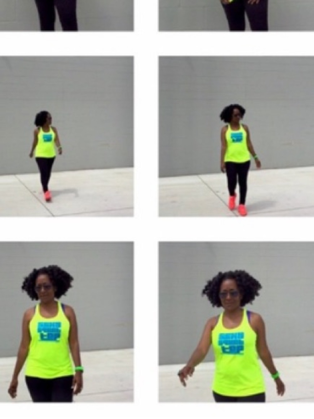 SEXY SQUAT TOP | New Workout Top Neon Yellow/Blue